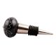 Black Leaf Floral Ceramic Wine Stopper